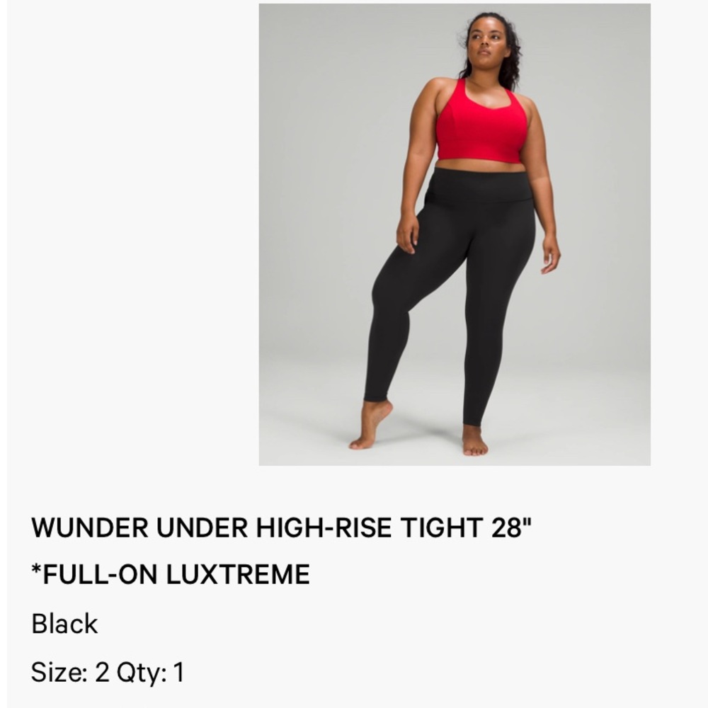 Lululemon Wunder Under High-Rise Tight 28” Full-On Luxtreme